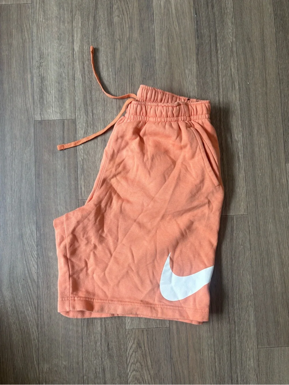 Nike - Orange Athletic Shorts with Drawstring Waist